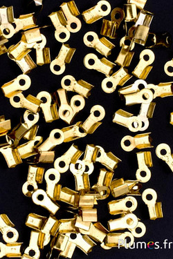 Embouts pour cordon - 11 mm - doré